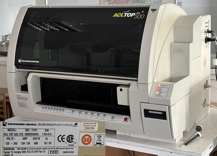 Used Instrumentation Laboratory (IL), ACL TOP 500 CTS