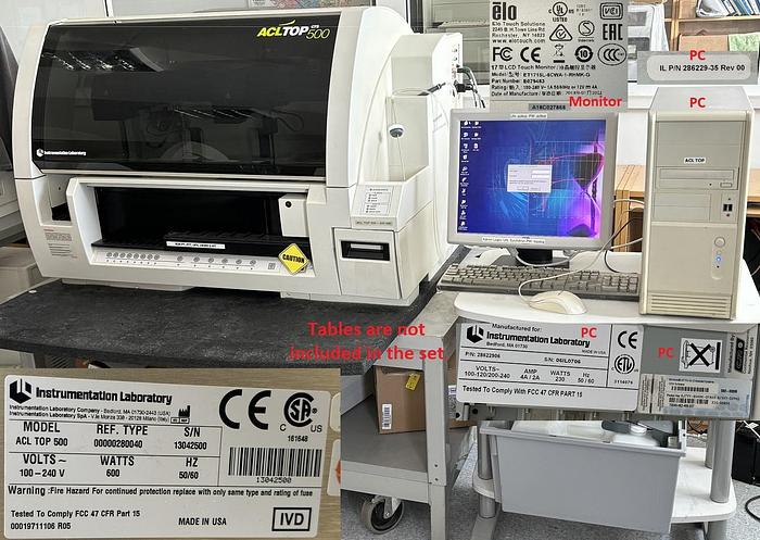 Used Instrumentation Laboratory (IL), ACL TOP 500 CTS